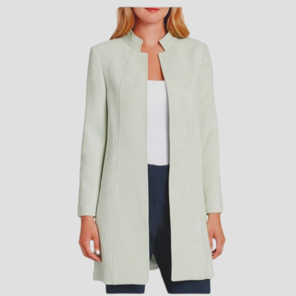 NWT DKNY Mint Peacoat Jacket Women's Size 12